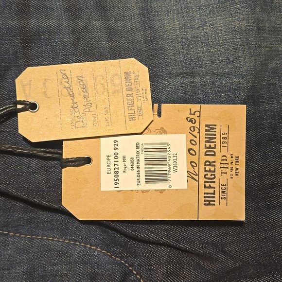 Tommy Hilfiger Men’s Rogar Regular Fit Jeans Dark Wash Size 36 x 32 NWT - Picture 9 of 12